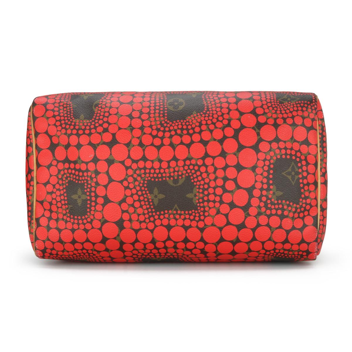 Louis Vuitton Speedy 30 Bag Yayoi Kusama Monogram in Red Limited Edition 2012 2