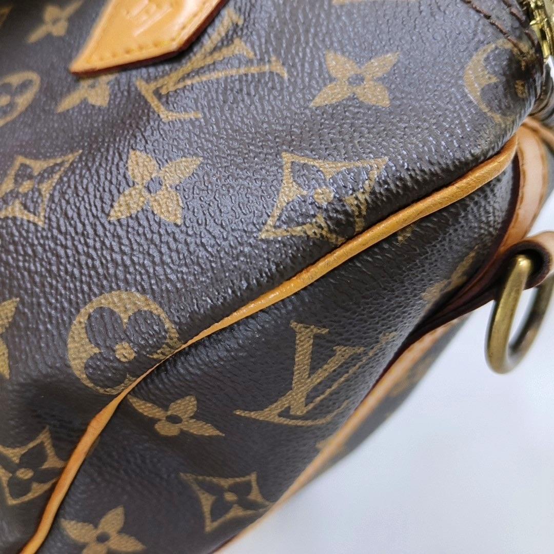 Louis Vuitton Speedy 30 Bandouliere Braun Monogram mit Riemen im Angebot 5