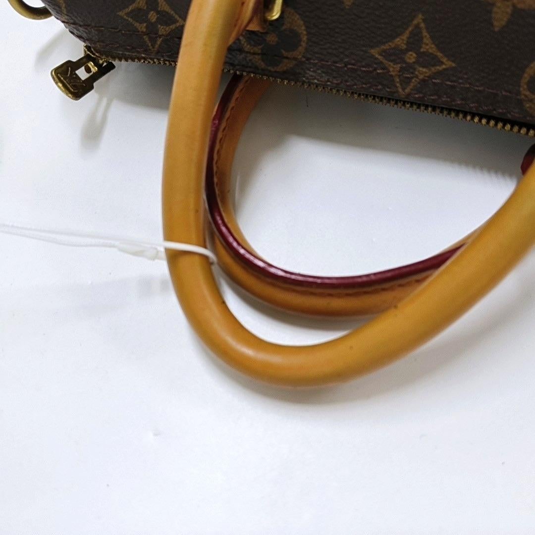 Louis Vuitton Speedy 30 Bandouliere Braun Monogram mit Riemen im Angebot 6