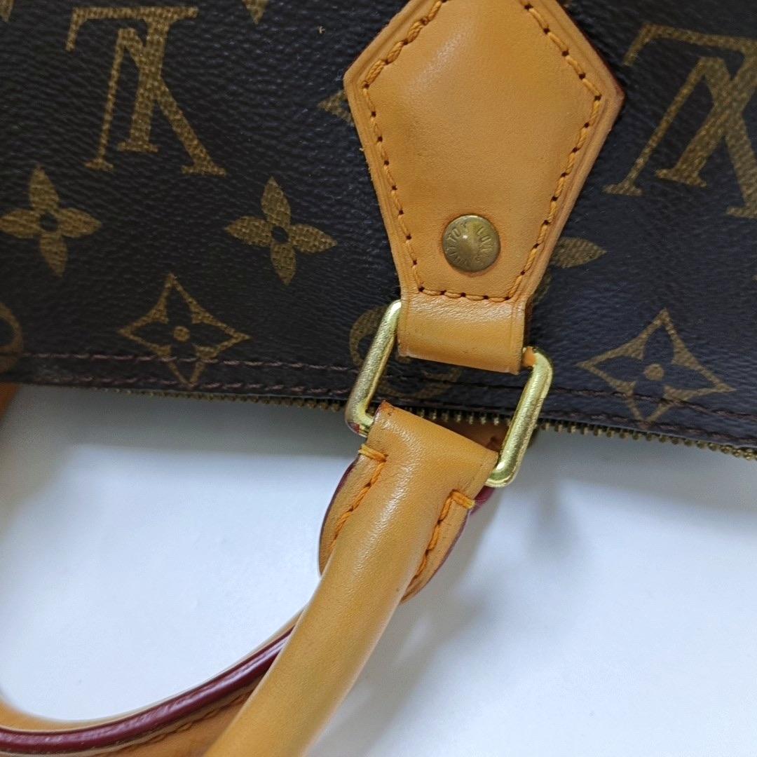 Louis Vuitton Speedy 30 Bandouliere Braun Monogram mit Riemen im Angebot 7