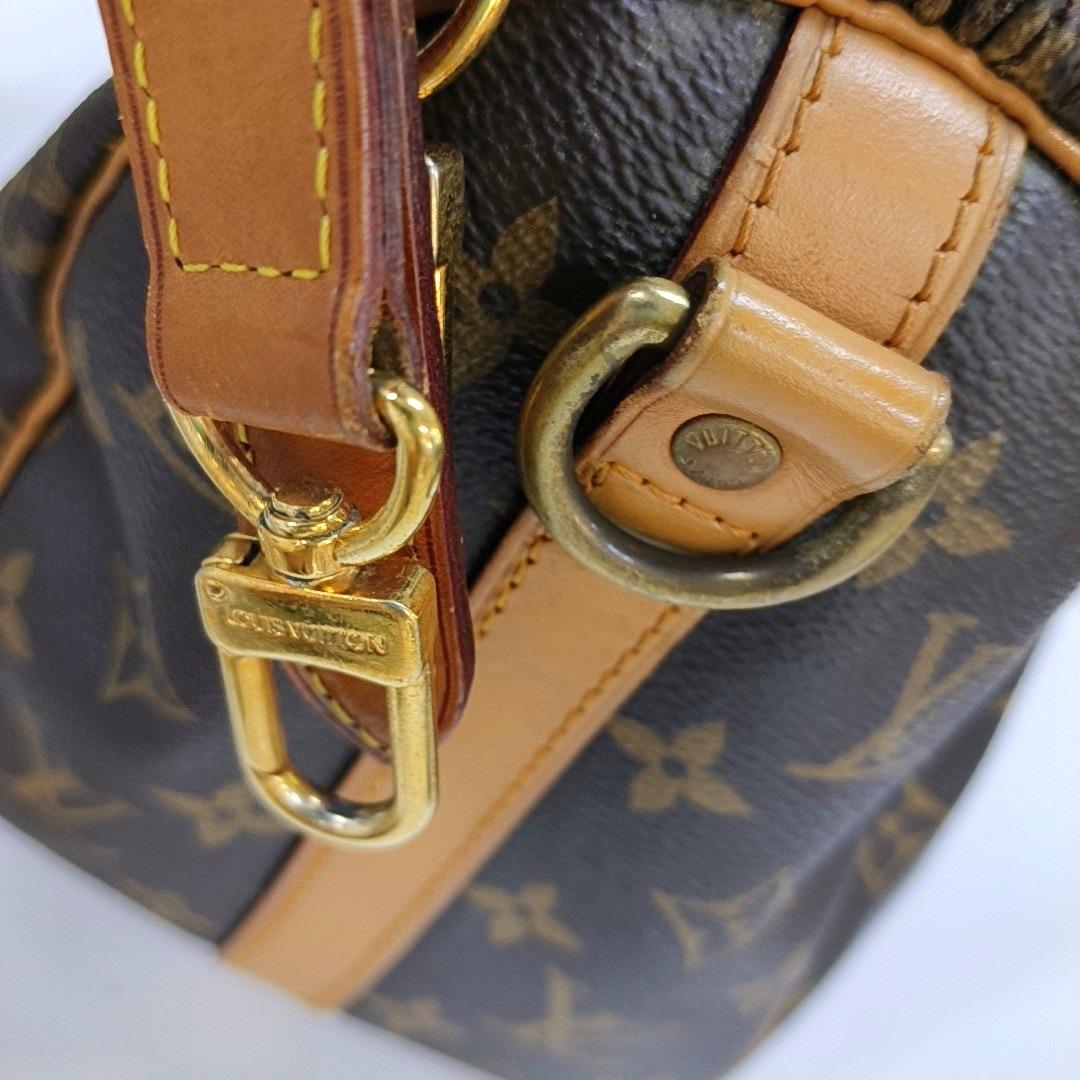 Louis Vuitton Speedy 30 Bandouliere Braun Monogram mit Riemen im Angebot 14