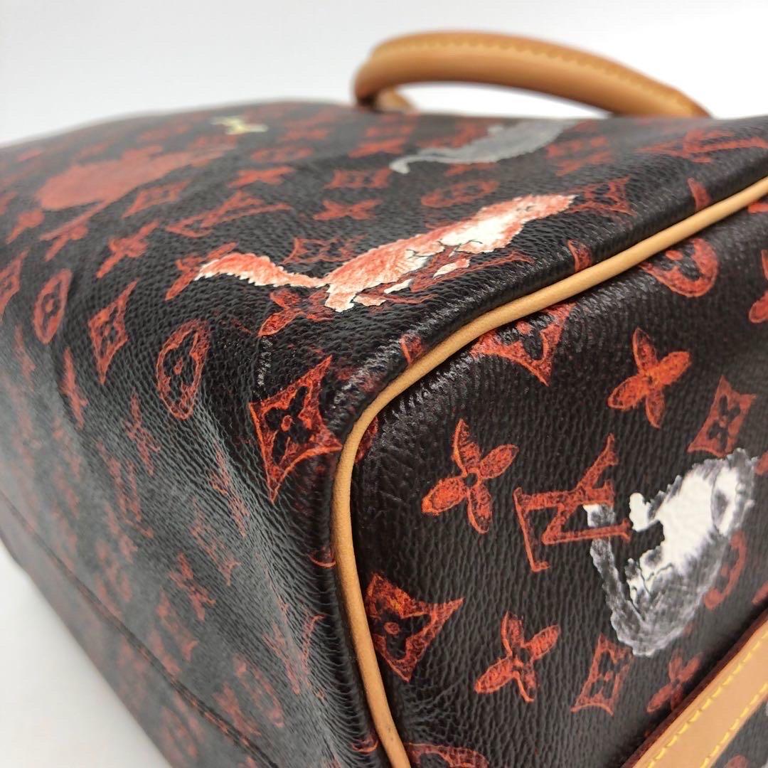 Louis Vuitton Speedy 30 Bandouliere Limited Edition Grace Coddington Catogram Br en vente 2