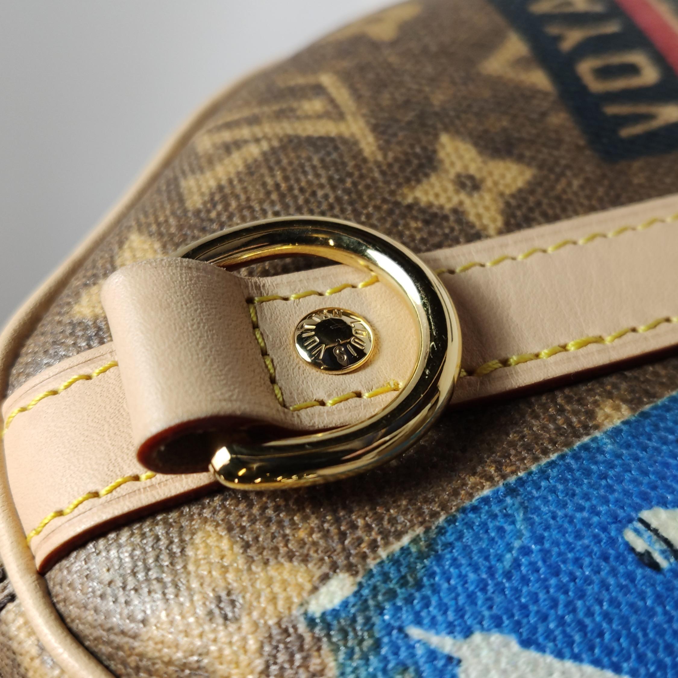 Louis Vuitton Speedy 30 Bandouliere Monogram Hotel Labels 6