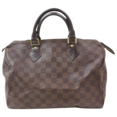 Used Louis Vuitton Speedy 30 Boston Mm 869867 Brown Coated Canvas satchel