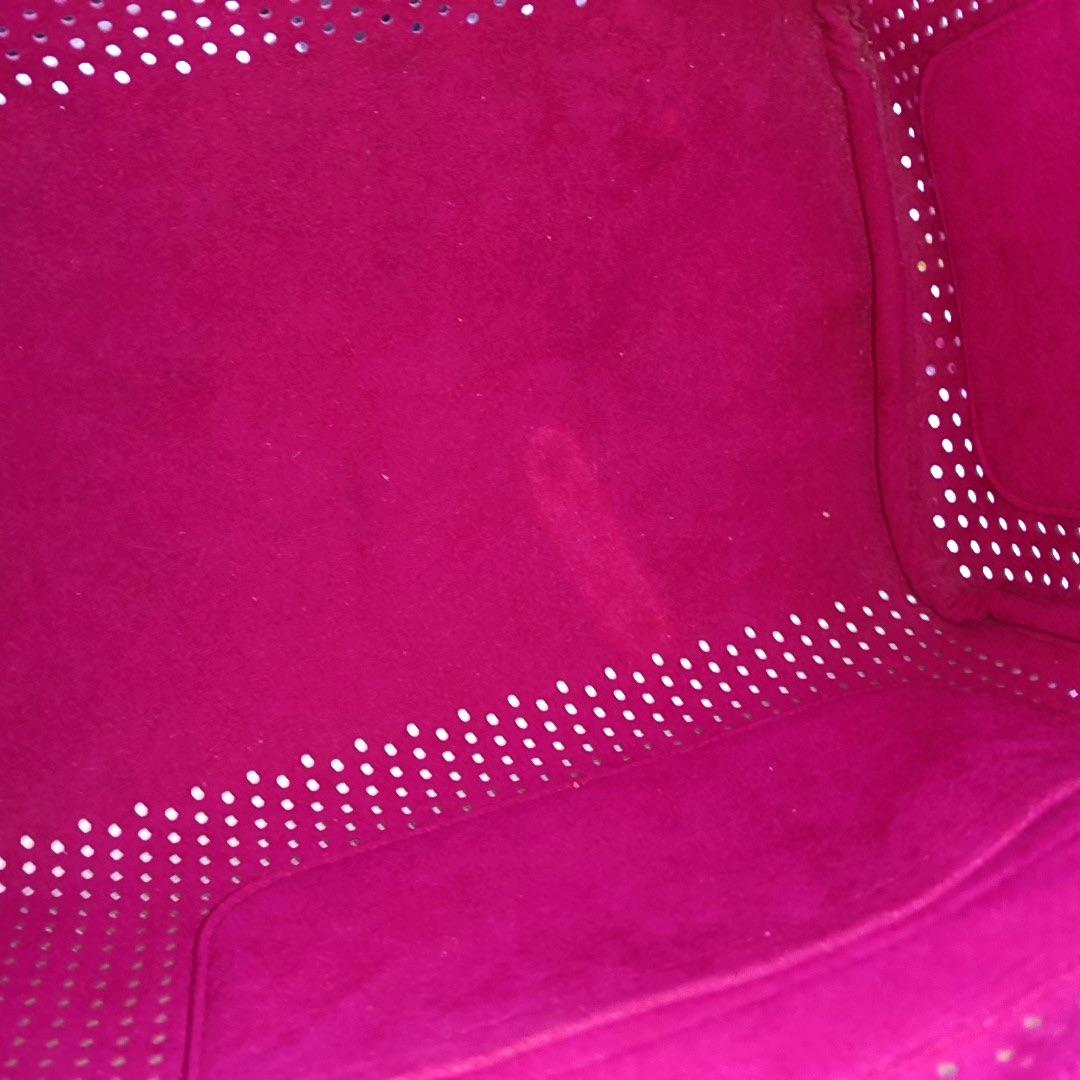 Louis Vuitton Speedy 30 Marrone Traforato Monogram Interno Rosa in vendita 11