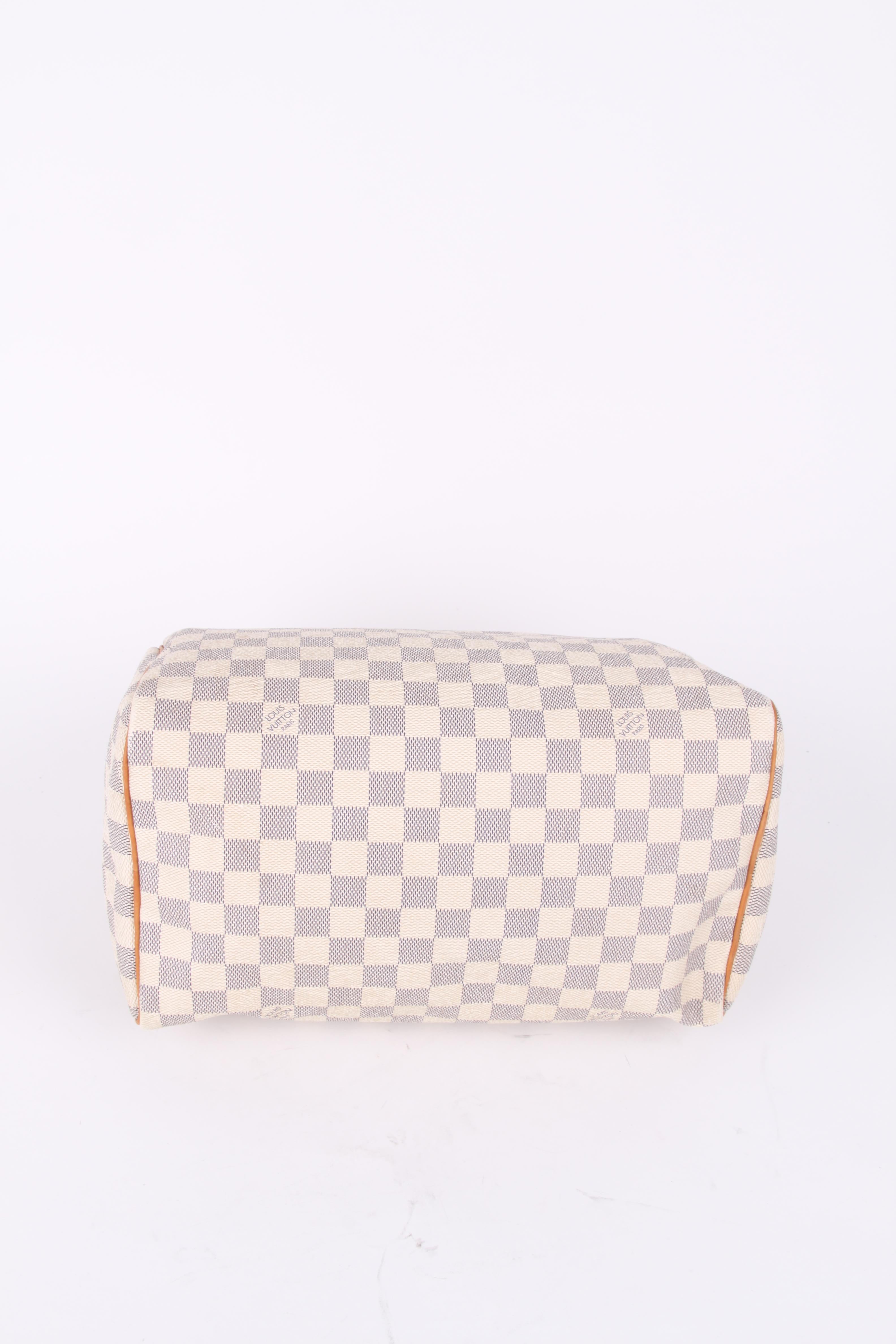 Louis Vuitton Speedy 30 Damier Azur Canvas Bag 1