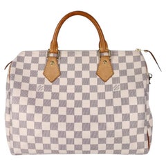 Louis Vuitton Speedy 30 Damier Azur Canvas Bag