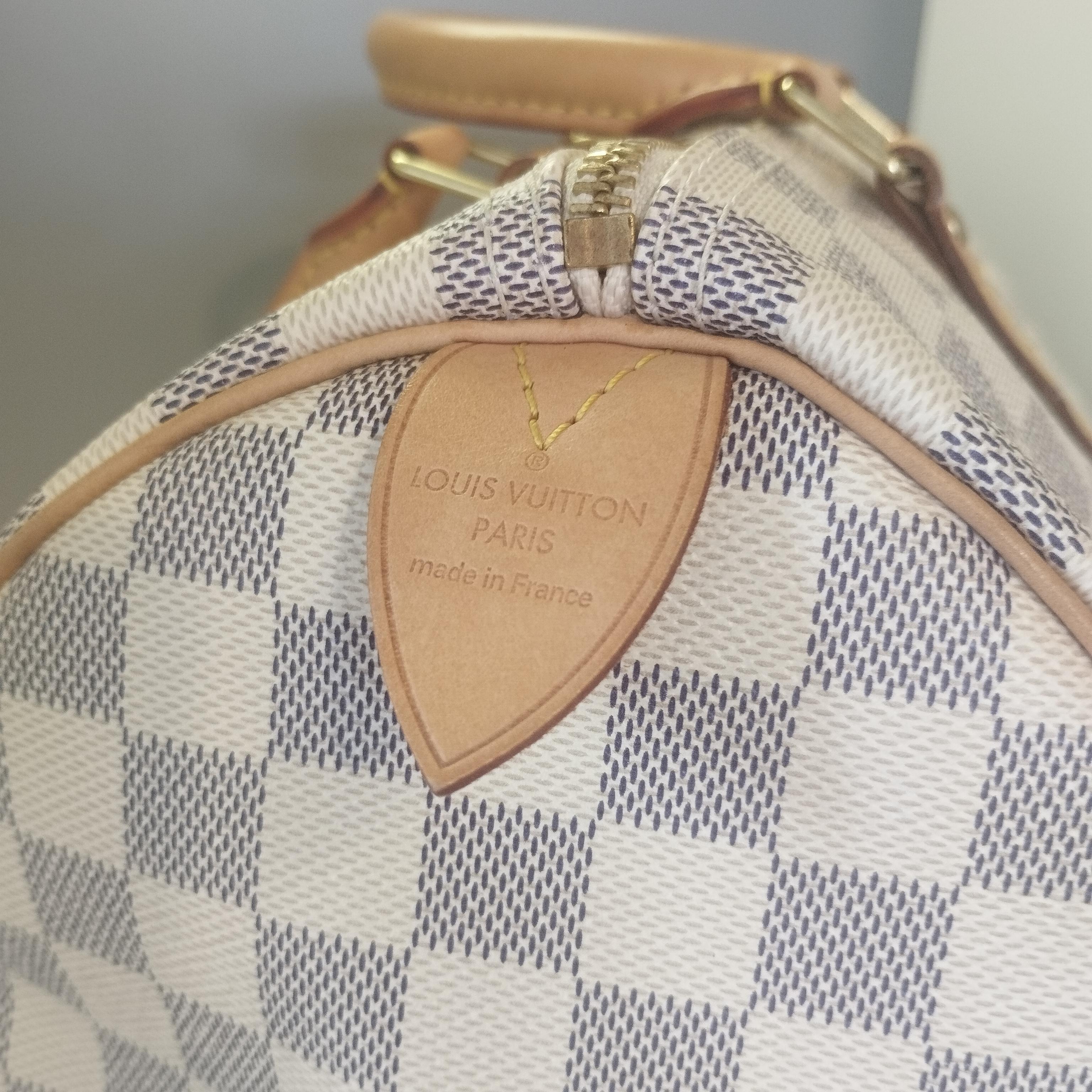 Louis Vuitton Speedy 30 Damier Azure For Sale 1