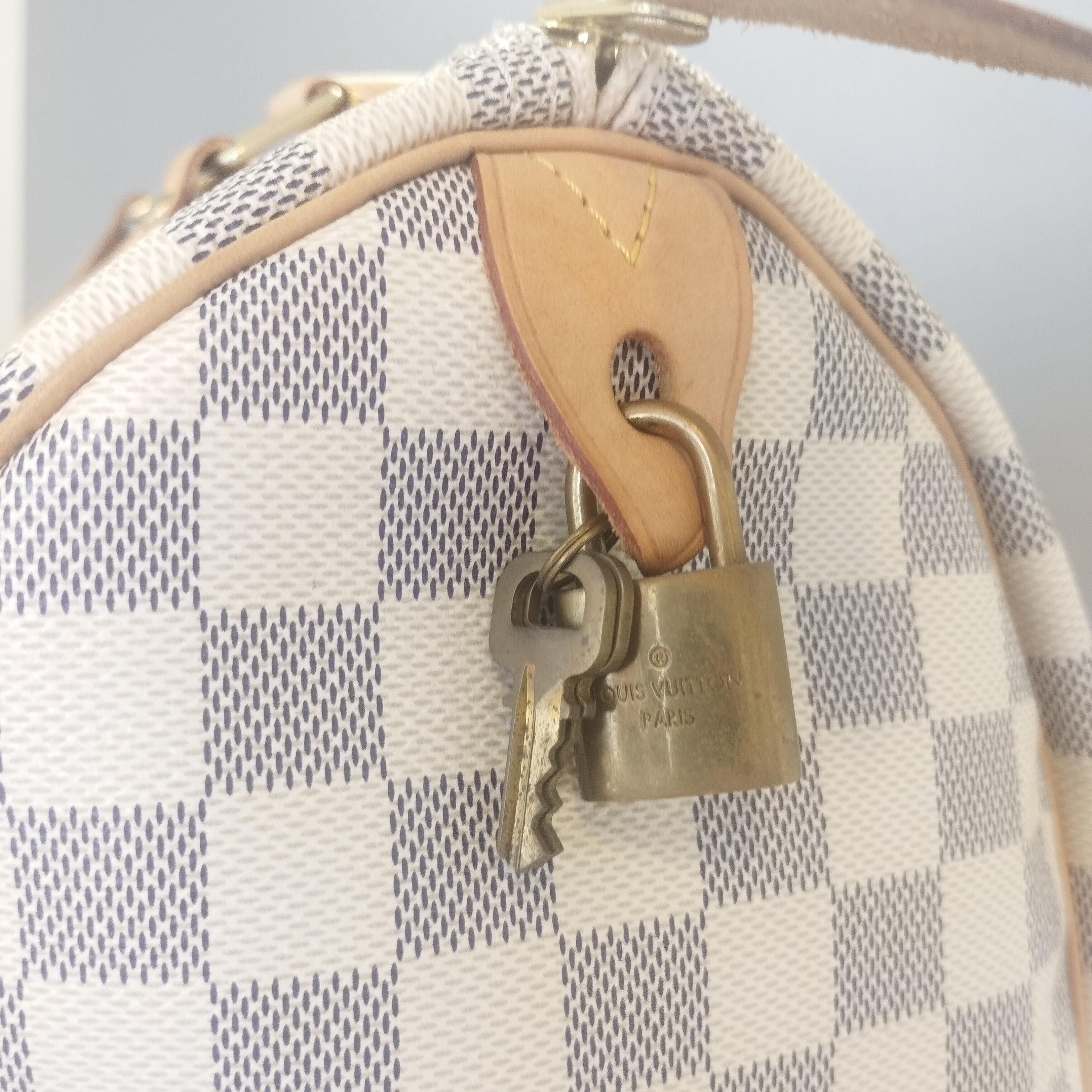 Louis Vuitton Speedy 30 Damier Azure For Sale 2