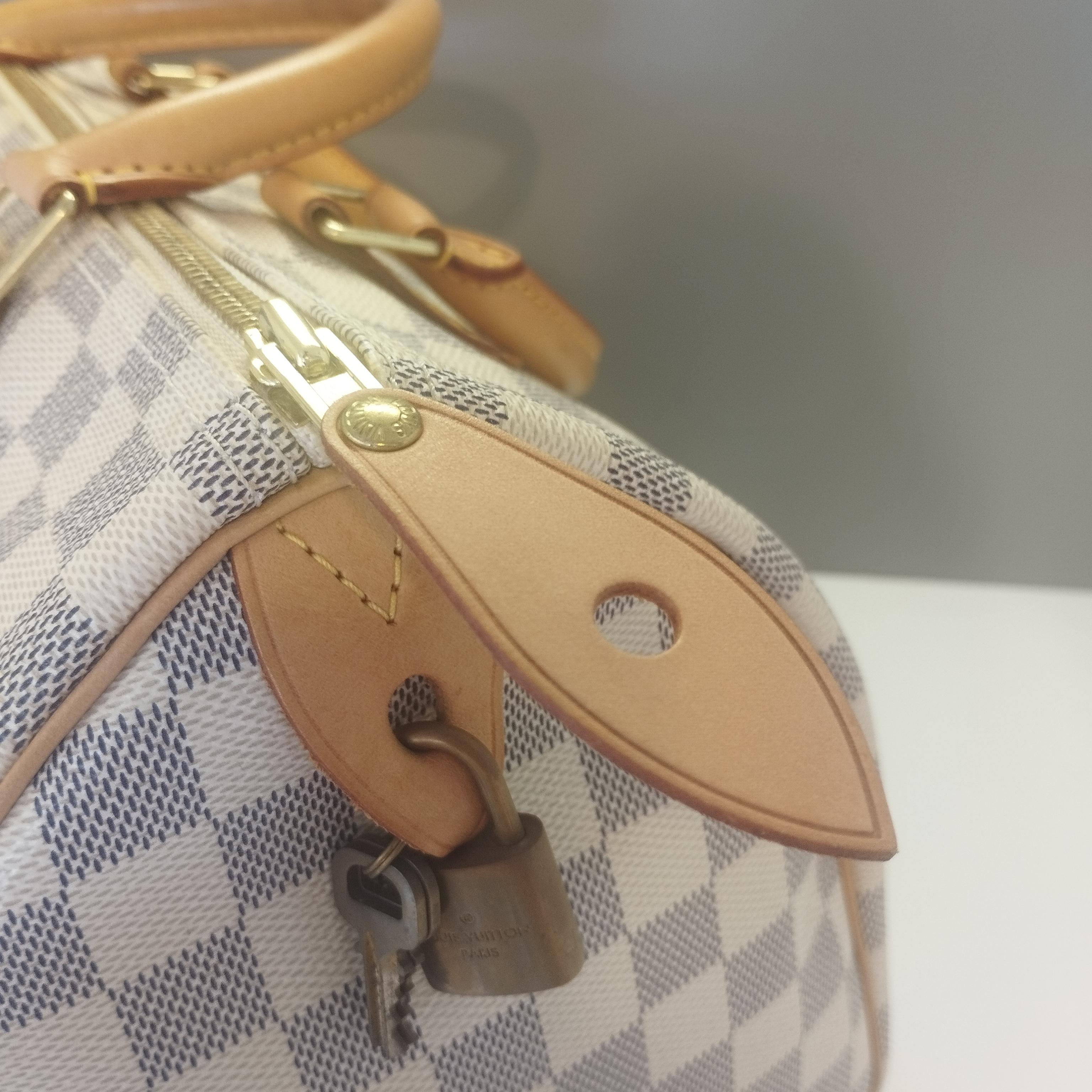 Louis Vuitton Speedy 30 Damier Azure For Sale 3