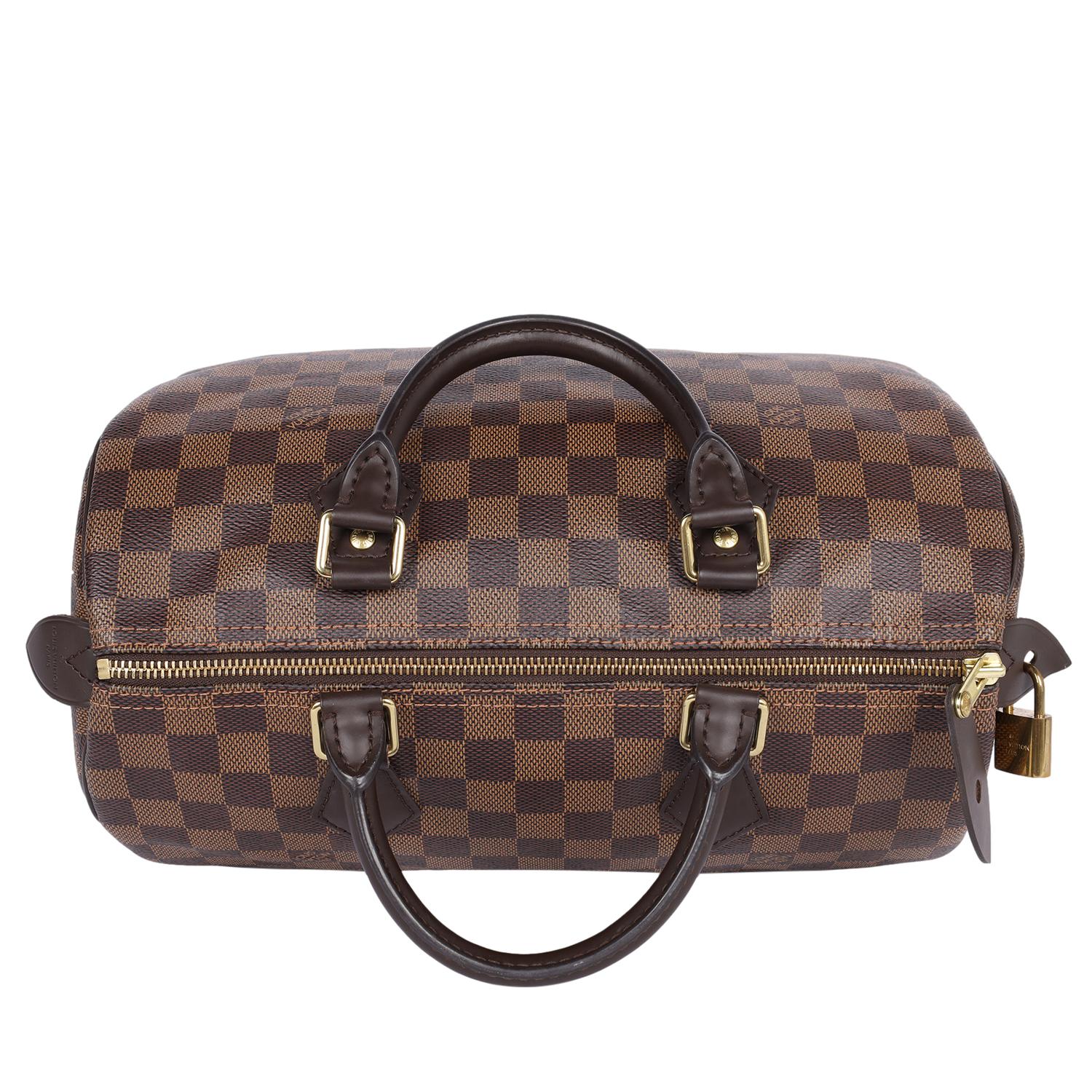 LOUIS VUITTON Speedy 30 Damier Ebene Brown en vente 5