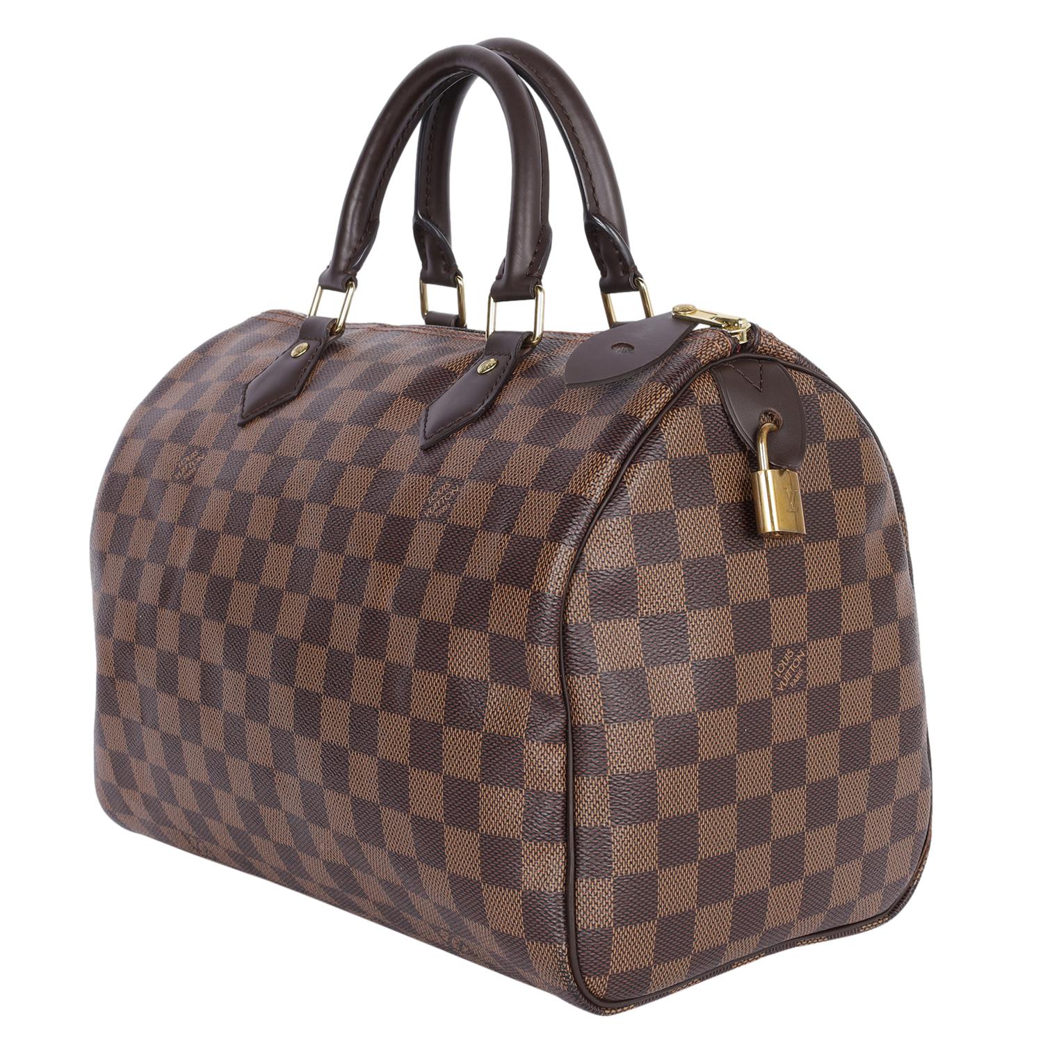 LOUIS VUITTON Speedy 30 Damier Ebene Brown Pour femmes en vente