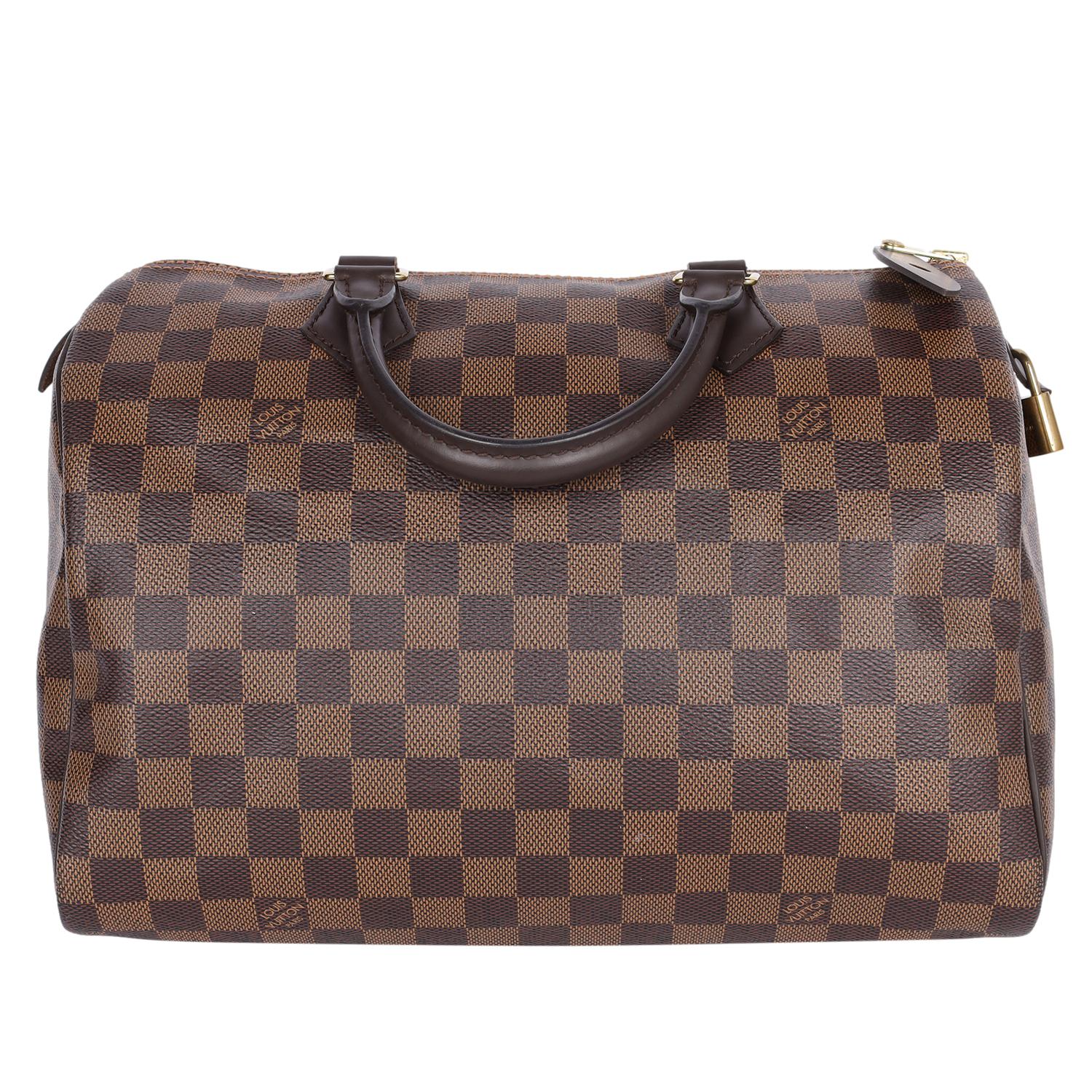 LOUIS VUITTON Speedy 30 Damier Ebene Brown en vente 4