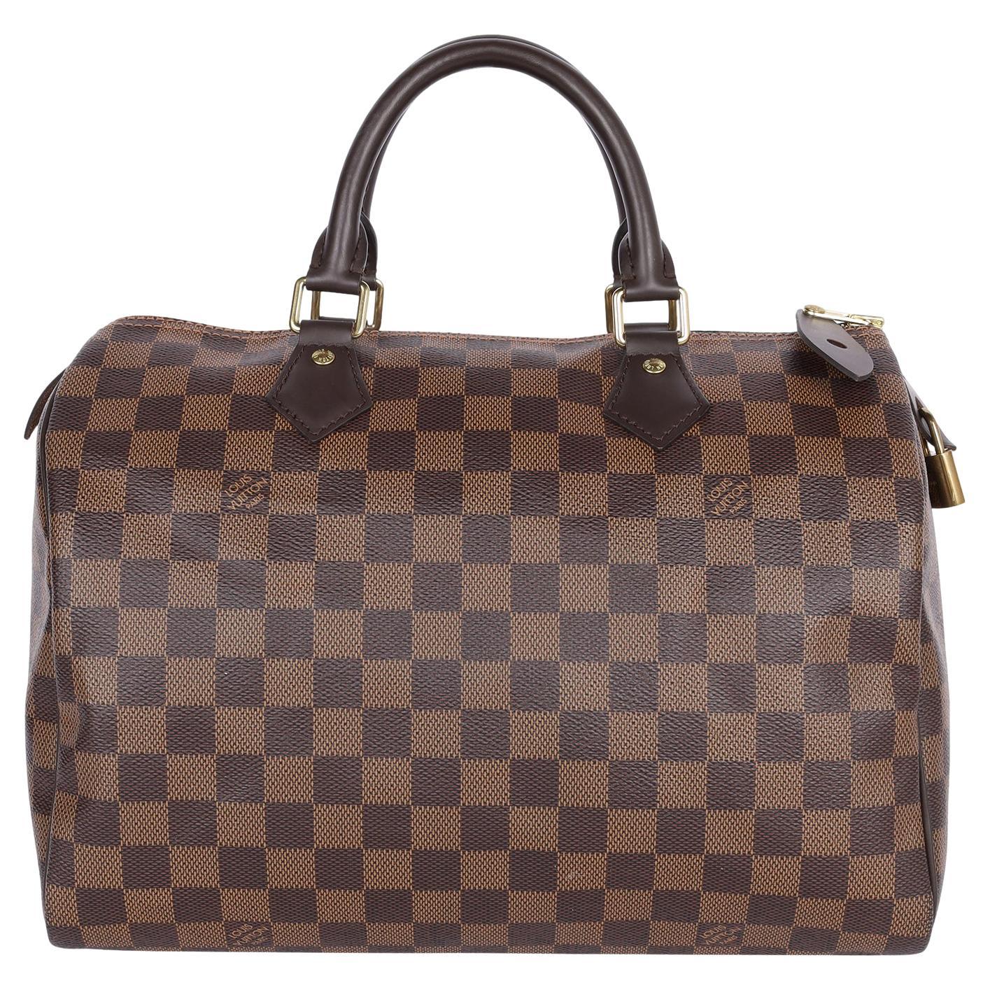 LOUIS VUITTON Speedy 30 Damier Ebene Brown en vente