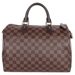 LOUIS VUITTON Speedy 30 Damier Ebene Brown