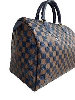 Louis Vuitton Speedy 30 Damier Paillettes Navy