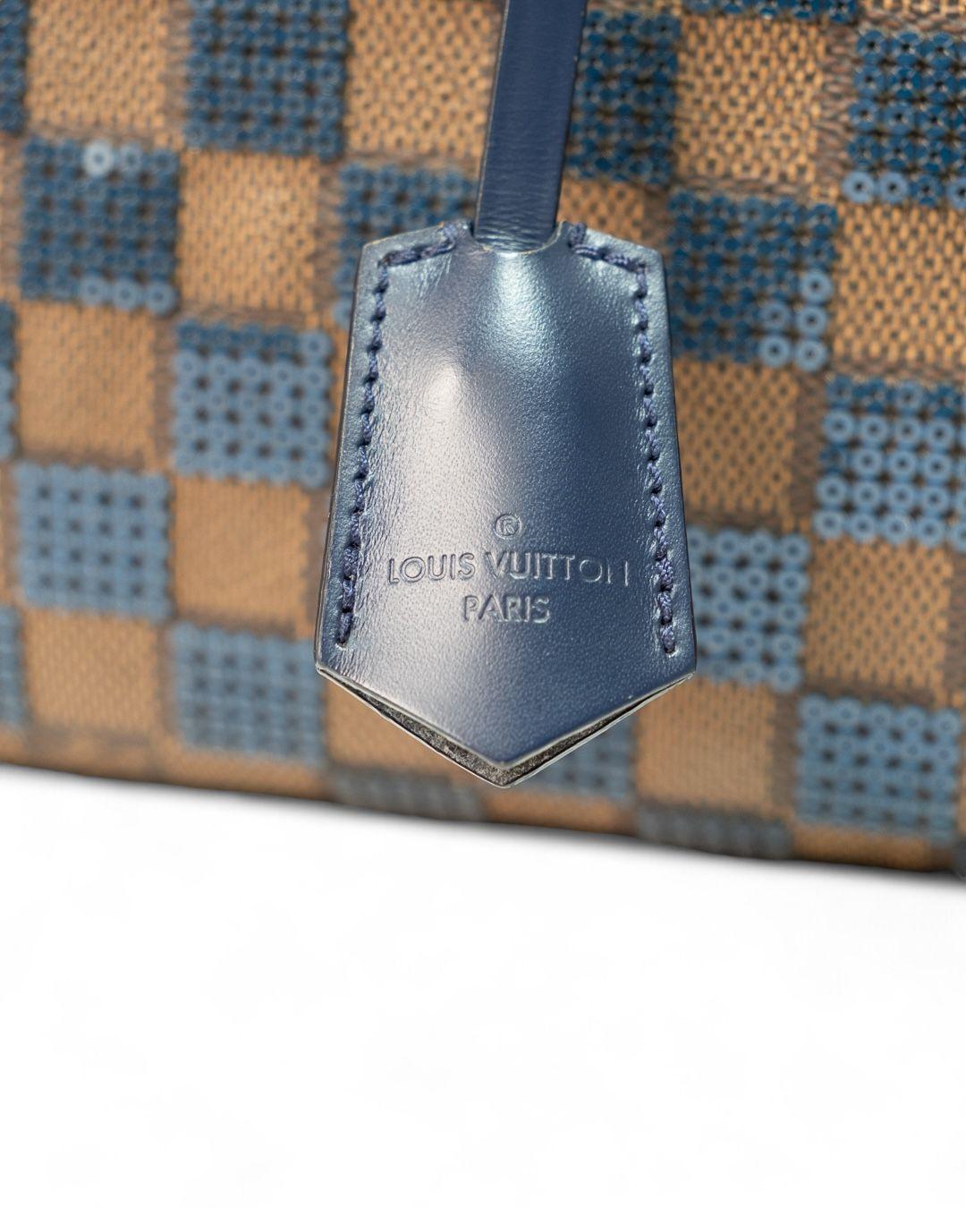 Louis Vuitton Speedy 30 Damier Paillettes Navy For Sale 3