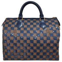 Louis Vuitton Speedy 30 Damier Paillettes Navy