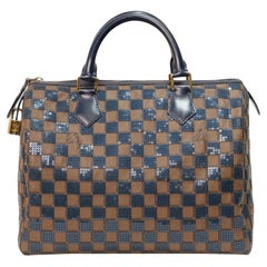 Louis Vuitton Speedy 30 Damier Sequins Navy