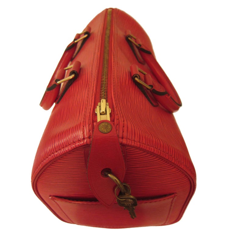 Louis Vuitton Speedy 30 Epi Red Handbag For Sale at 1stdibs