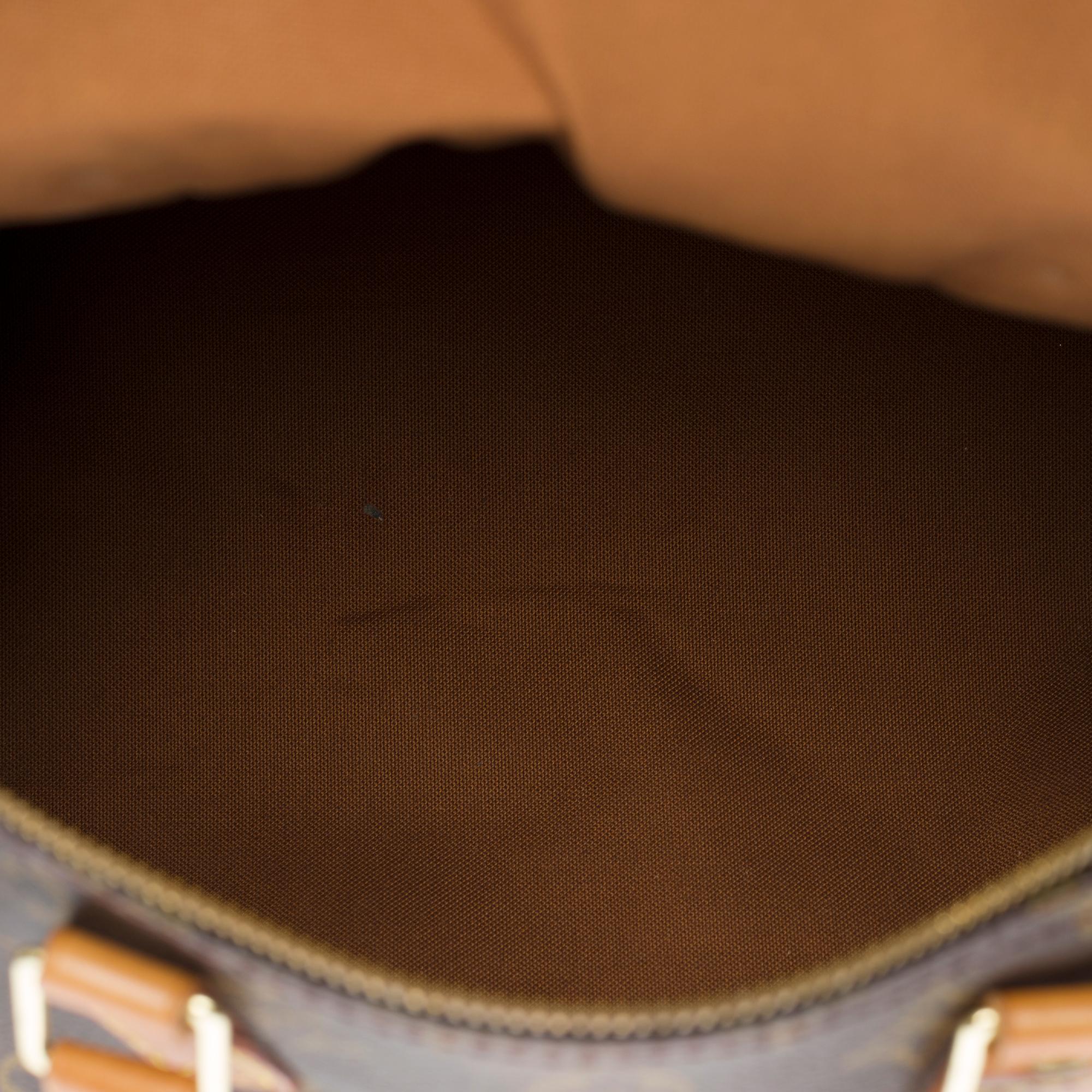 Louis Vuitton Speedy 30 handbag in brown canvas 2