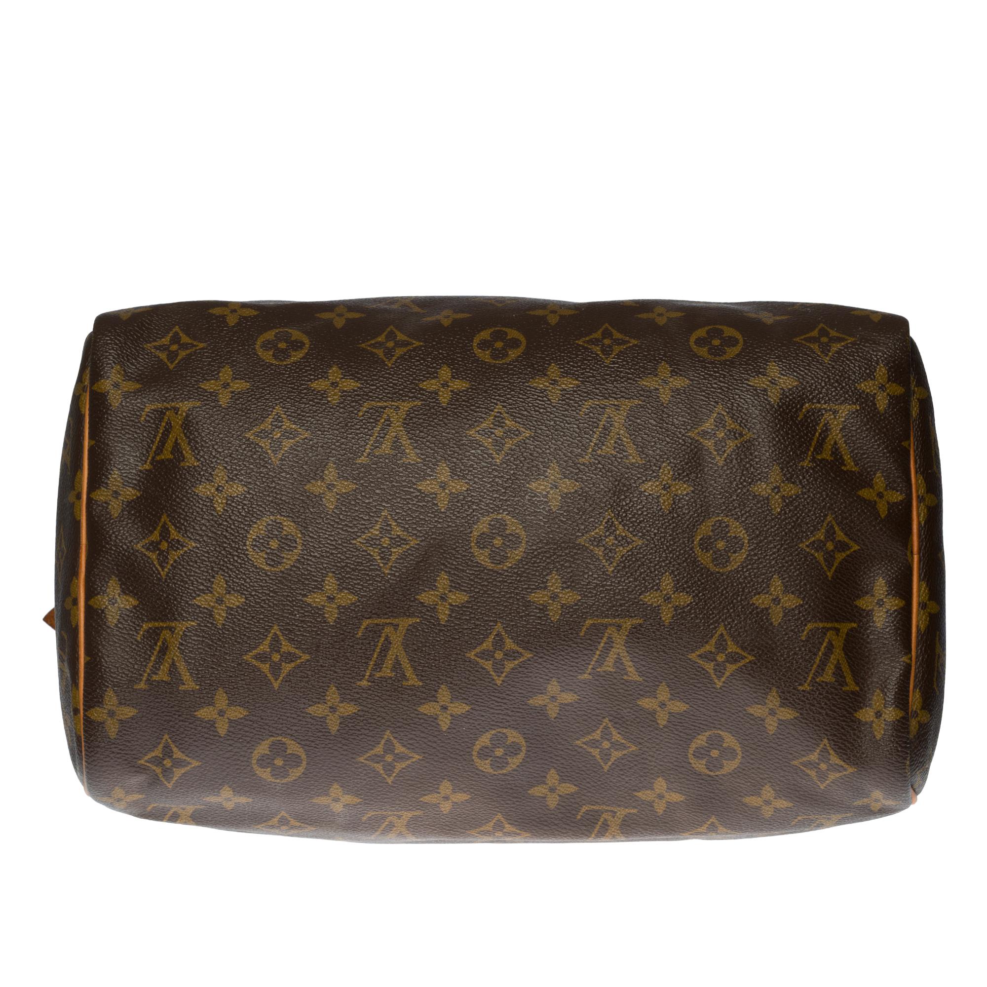 Louis Vuitton Speedy 30 handbag in brown canvas 4