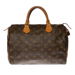 Louis Vuitton Speedy 30 handbag in brown canvas