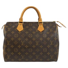 LOUIS VUITTON, Speedy 30 in brown monogram canvas