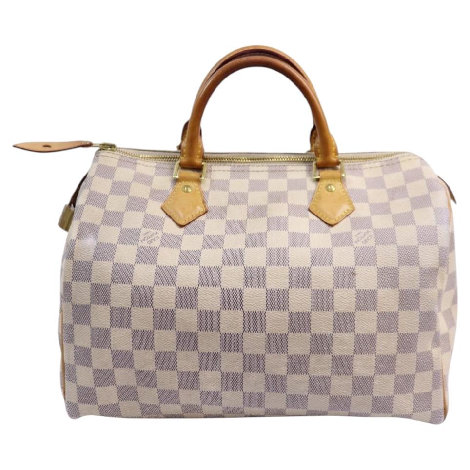 Louis Vuitton Speedy 30 aus Damier Azur Segeltuch