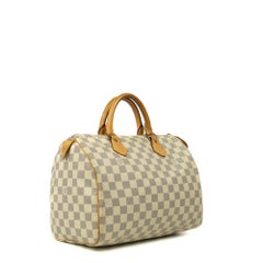 LOUIS VUITTON, Speedy 30 in white canvas