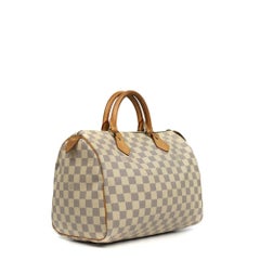 LOUIS VUITTON, Speedy 30 in white canvas