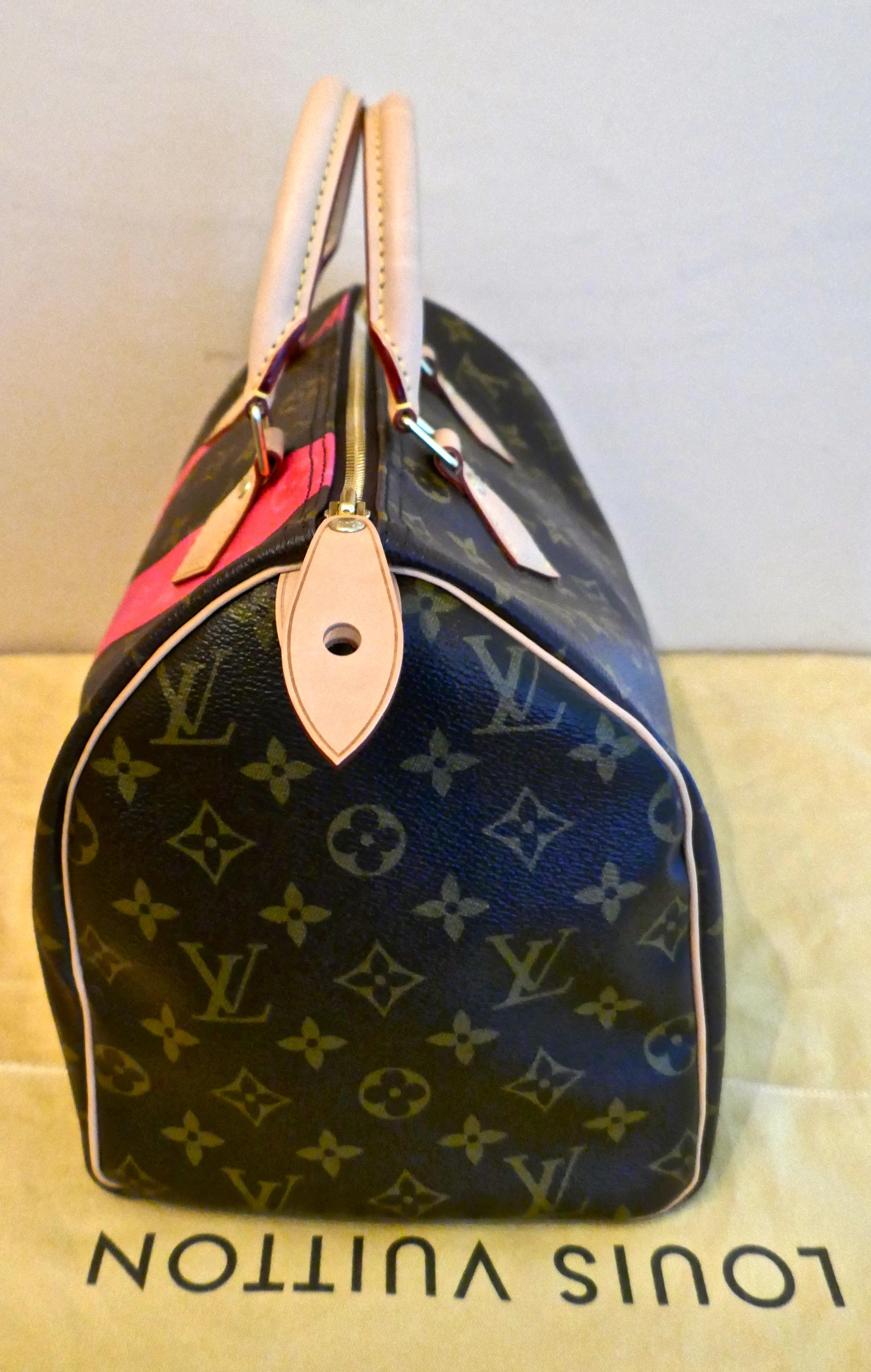 Louis Vuitton Speedy 30 Limited Edition Grenade V Monogram Handbag. 1