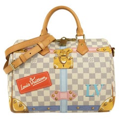 LOUIS VUITTON, Speedy 30 Limited Edition in white canvas