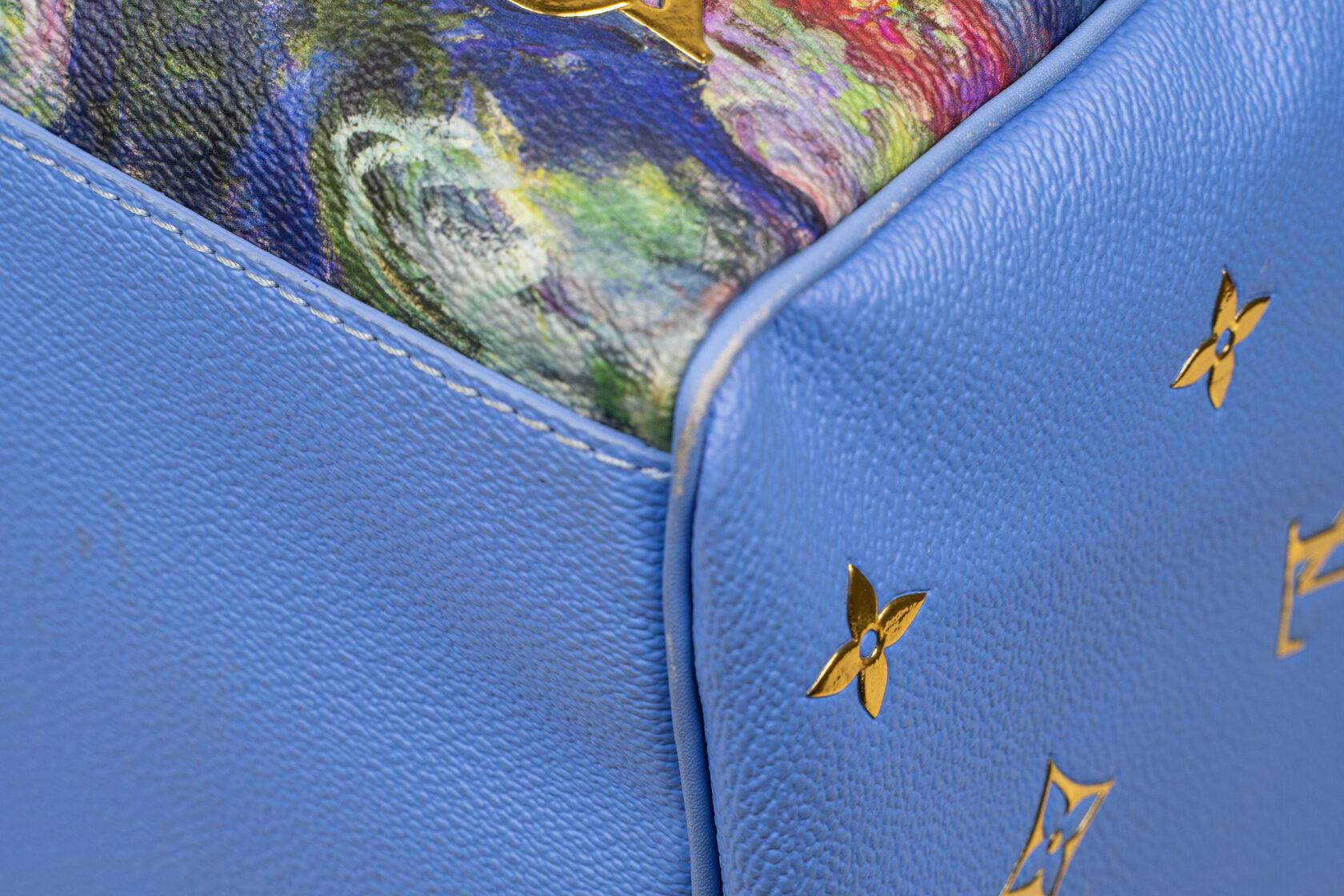 Louis Vuitton Speedy 30 Limited Edition with designer Jeff Coons - Claude Monet For Sale 2