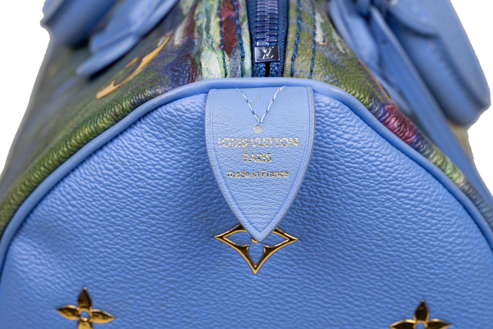 Louis Vuitton Speedy 30 Limited Edition with designer Jeff Coons - Claude Monet For Sale 10