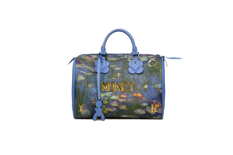 Louis Vuitton Speedy 30 Limited Edition with designer Jeff Coons - Claude  Monet For Sale at 1stDibs