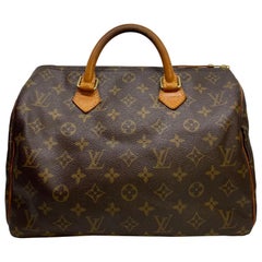 Used Louis Vuitton Speedy 30 Monogram Canvas Handbag, France 2002. 