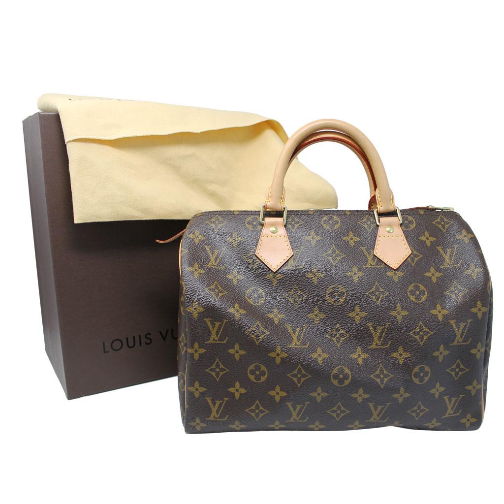 Louis Vuitton Speedy 30 Monogram Canvas Handbag with dust bag in Box 4