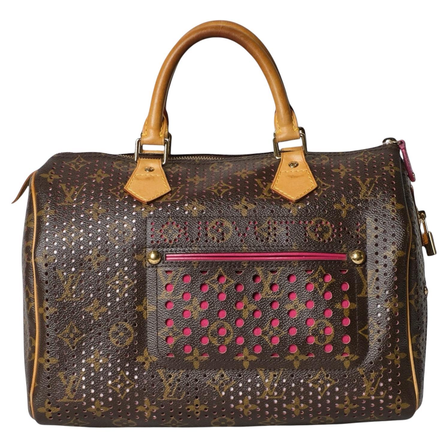 Louis Vuitton Speedy 30 Monogramme perforé Fuchsia