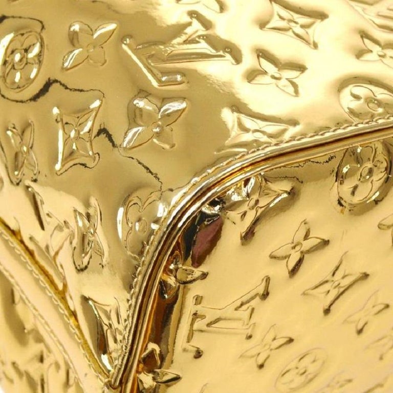 Louis Vuitton Monogram Miroir Vinyl Gold Speedy 30