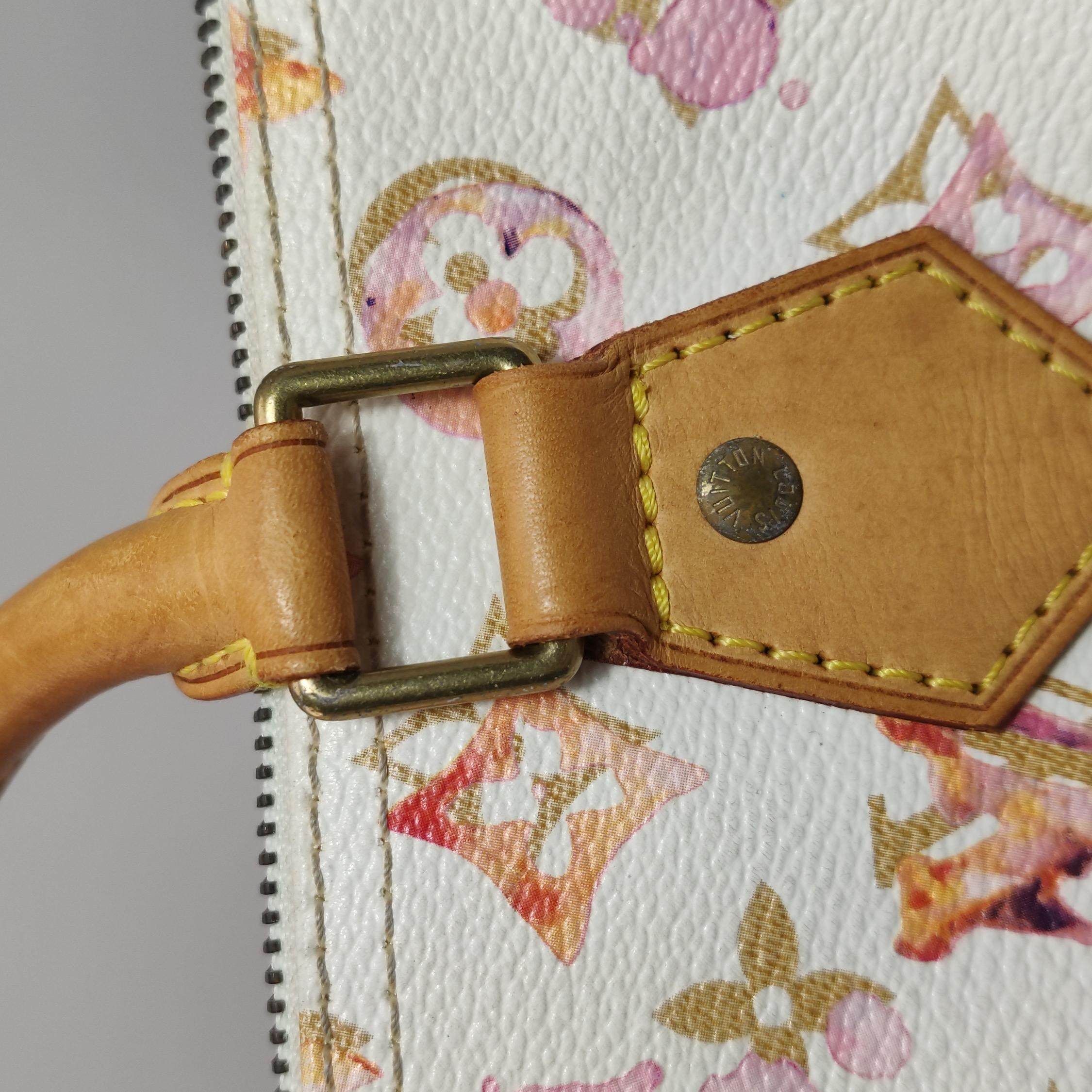 Louis Vuitton Speedy 30 Monogram Acquerello Rosa Borsa Richard Prince 2008 in vendita 5