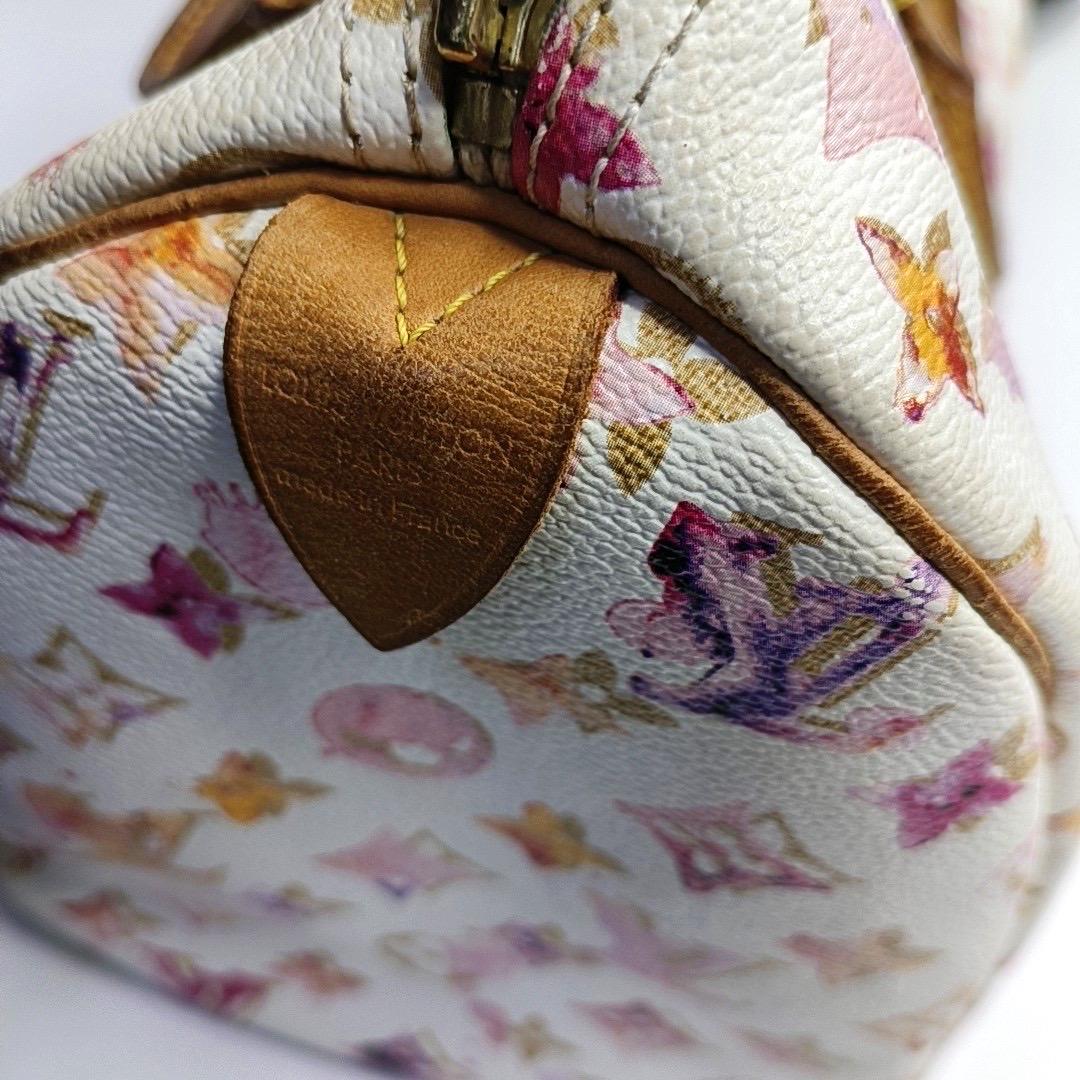 Louis Vuitton Speedy 30 Monogram Watercolor Pink Handbag Richard Prince 2008 in vendita 5