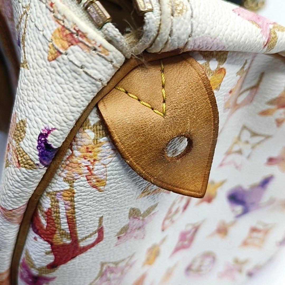 Louis Vuitton Speedy 30 Monogram Watercolor Pink Handbag Richard Prince 2008 in vendita 6