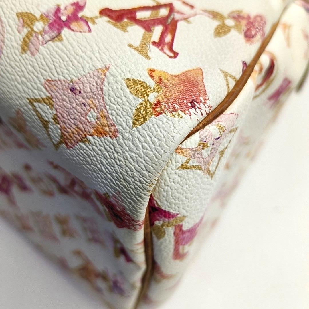 Louis Vuitton Speedy 30 Monogram Watercolor Pink Handbag Richard Prince 2008 in vendita 9