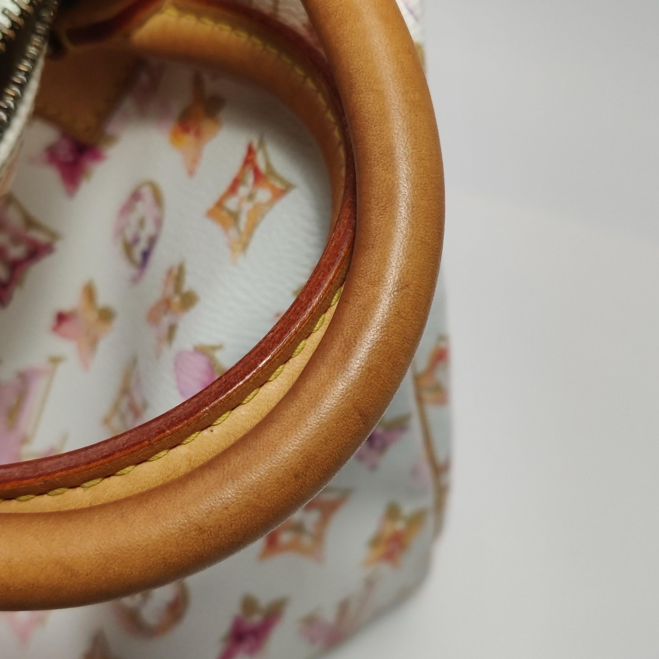 Louis Vuitton Speedy 30 Monogram Acquerello Rosa Borsa Richard Prince 2008 in vendita 9