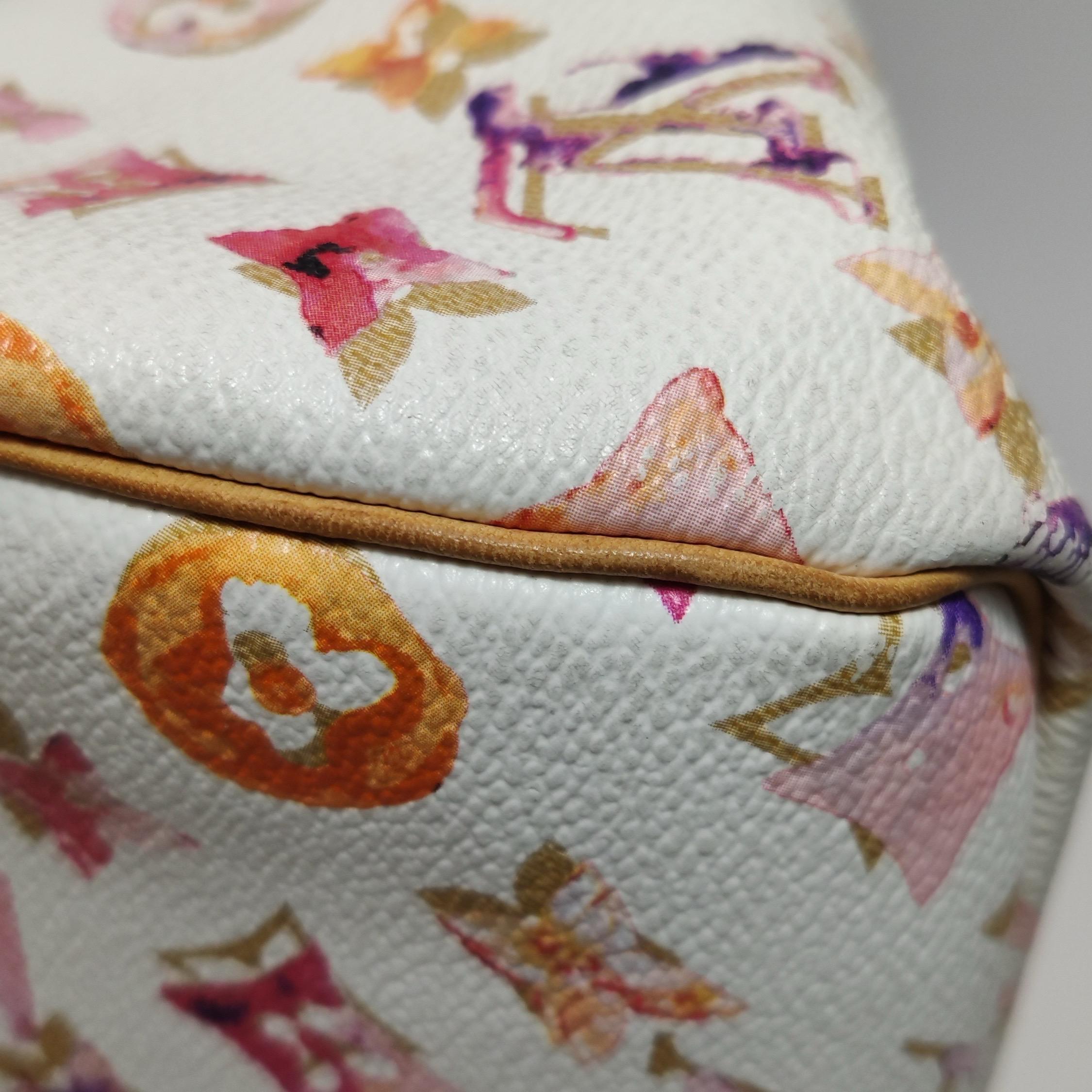Louis Vuitton Speedy 30 Monogram Acquerello Rosa Borsa Richard Prince 2008 in vendita 10