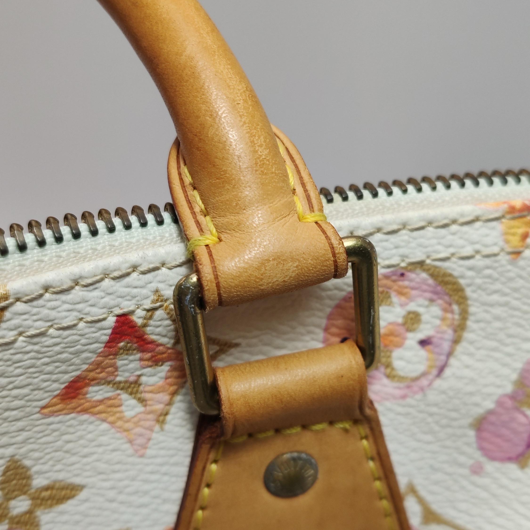 Louis Vuitton Speedy 30 Monogram Acquerello Rosa Borsa Richard Prince 2008 in vendita 11