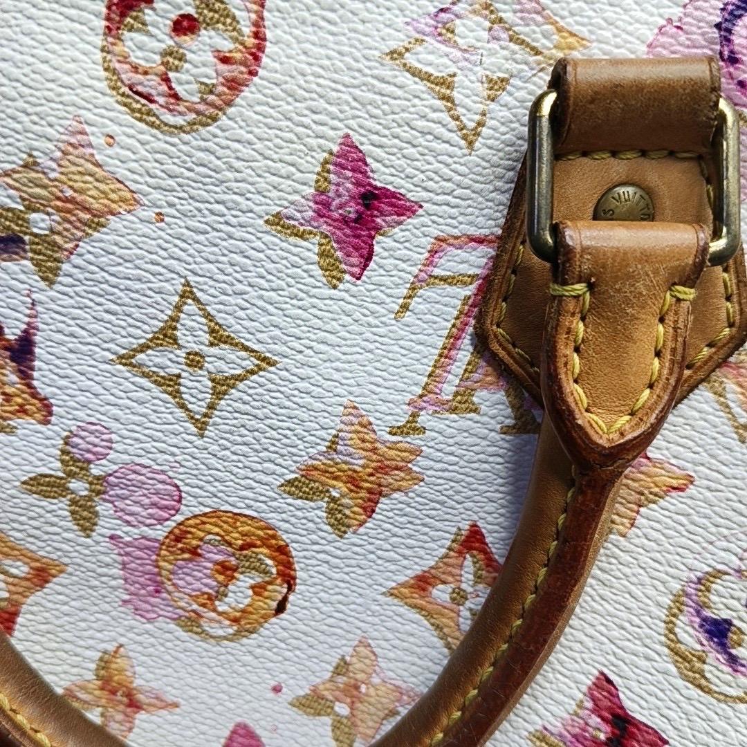 Louis Vuitton Speedy 30 Monogram Watercolor Pink Handbag Richard Prince 2008 in vendita 13