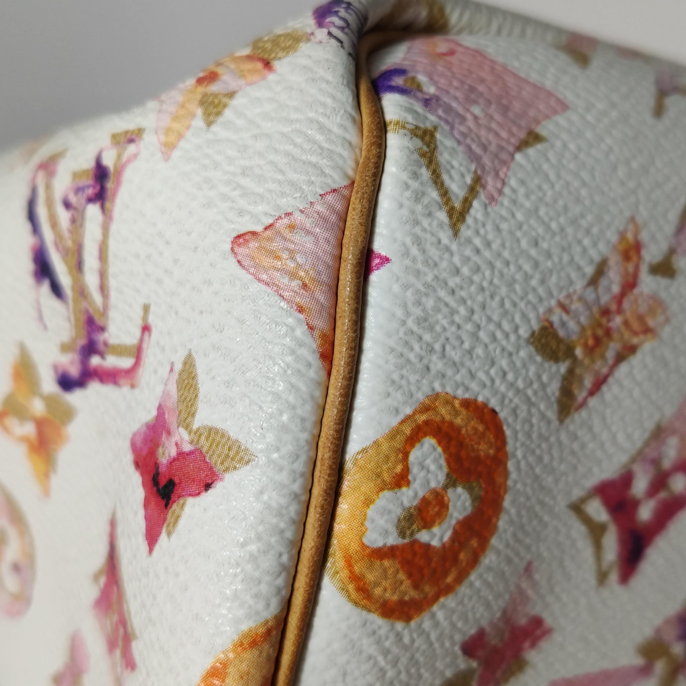 Louis Vuitton Speedy 30 Monogram Acquerello Rosa Borsa Richard Prince 2008 in vendita 4