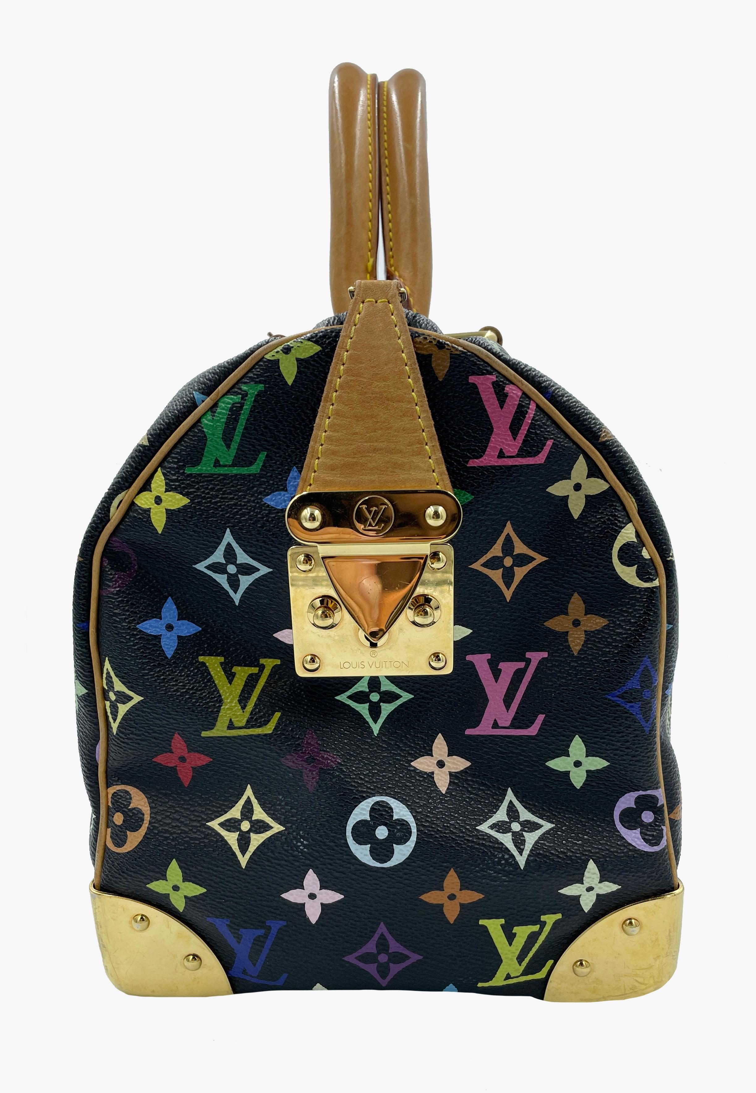 Louis Vuitton Speedy 30 Murakami Multiple colors Monogram Bag, 2003 In Good Condition For Sale In New York, NY